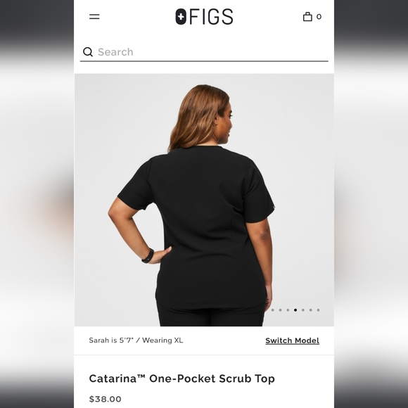 COPY - FIGS XL Navy scrub set - Picture 5 of 7